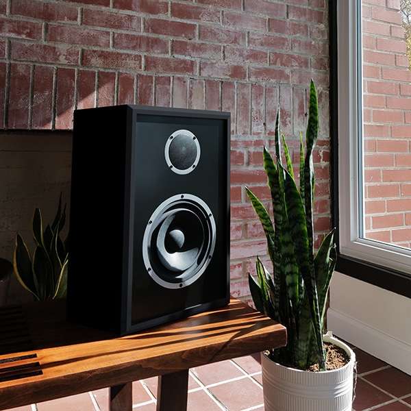 KLH Model 3 - Nordic Noir pair, grilles off